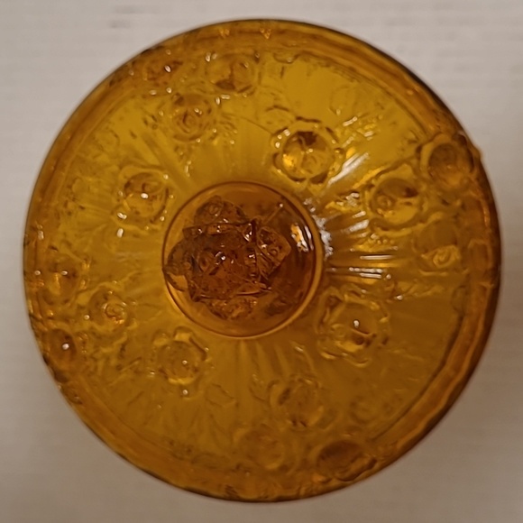 Vintage Fenton Cabbage Rose Lidded Candy Dish - Picture 4 of 16